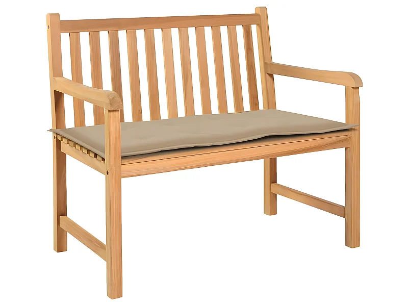 Coussin de banc de beige 100 x 50 x 3 cm DEC021753