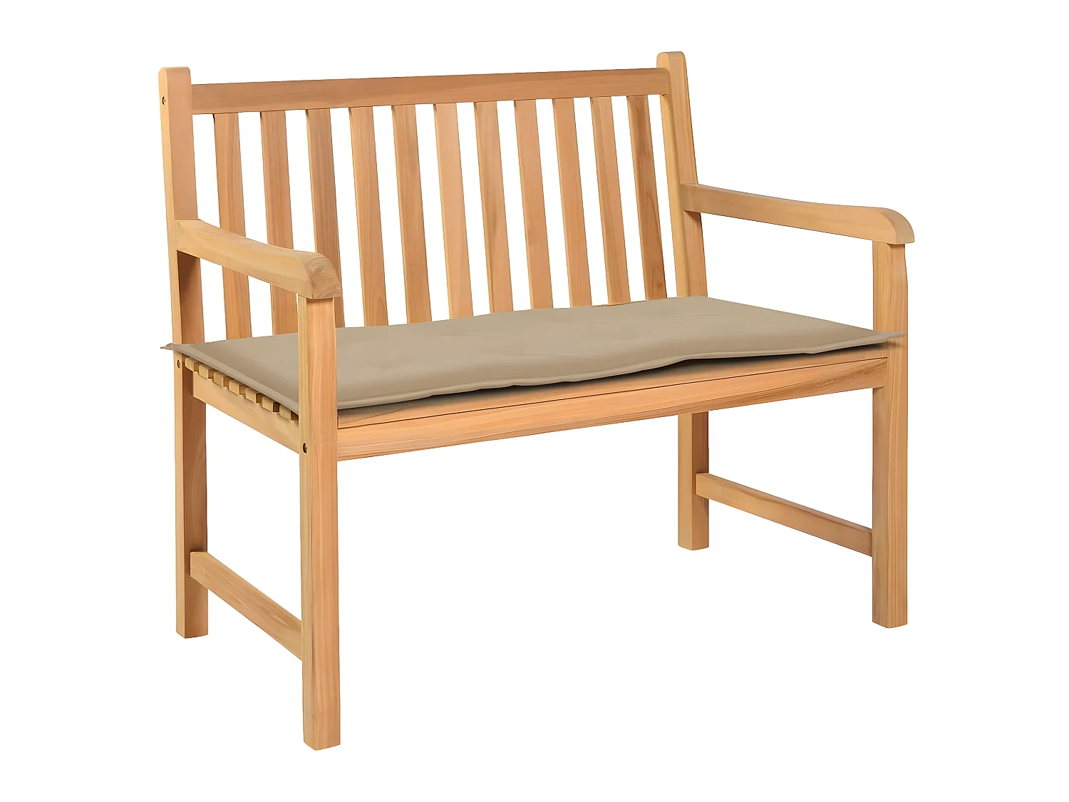 Coussin de banc de beige 100 x 50 x 3 cm DEC021753