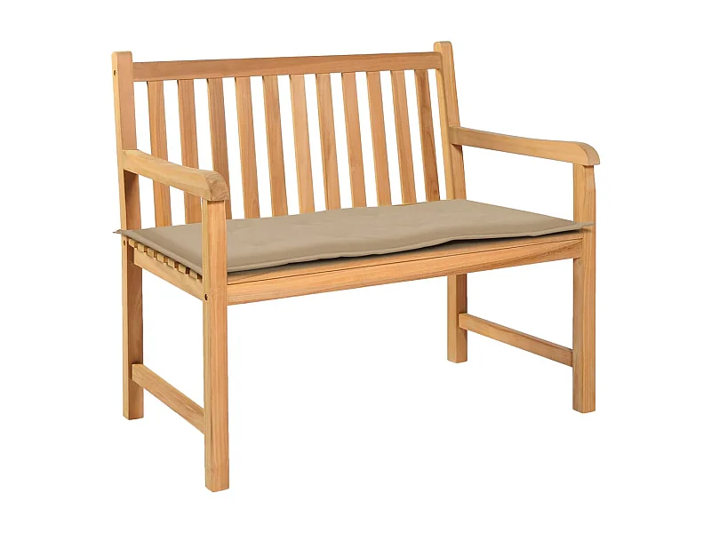 Coussin de banc de beige 100 x 50 x 3 cm DEC021753