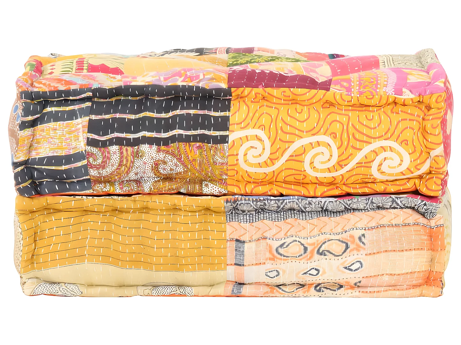 Coussin de sol pouf tissu 60 x 70 x 36 cm DEC021303