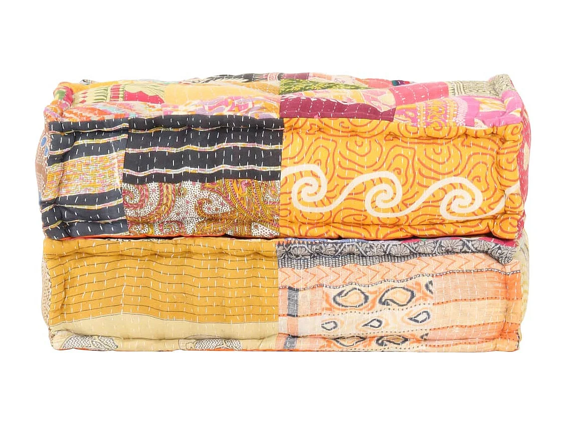 Coussin de sol pouf tissu 60 x 70 x 36 cm DEC021303