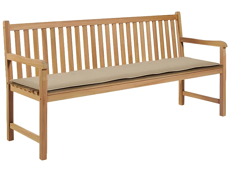 Coussin de banc de beige 180 x 50 x 3 cm DEC021756