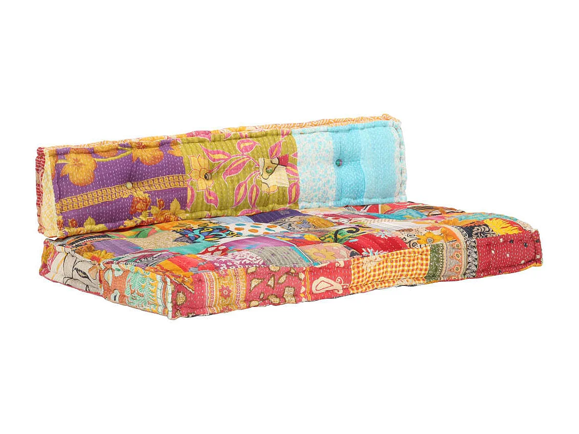 Coussin de canapé-palette 100 multicolore 120 x 80 x 39 cm DEC021313