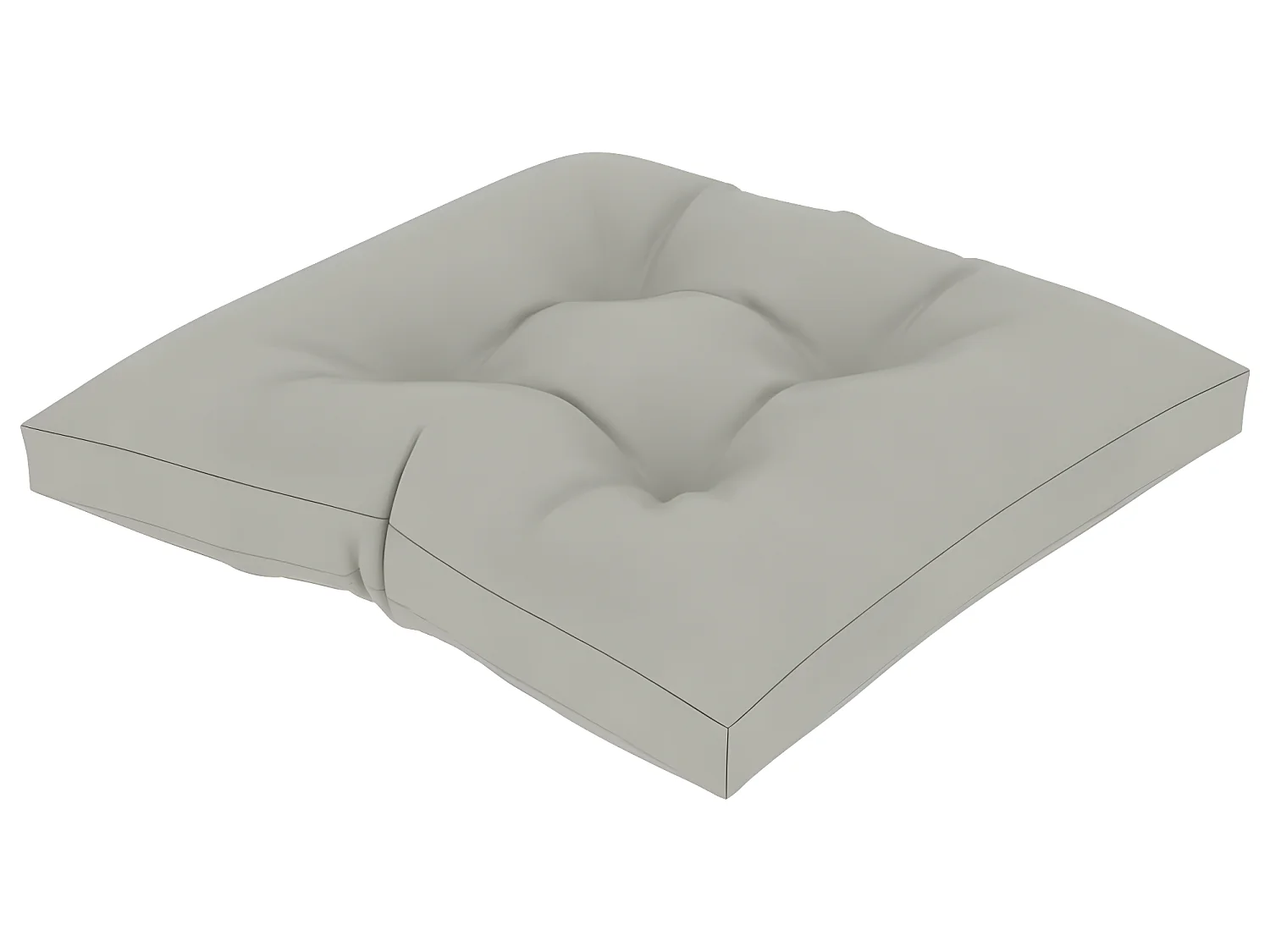 Coussin de plancher de palette sol 60x61x10 cm Taupe DEC021598