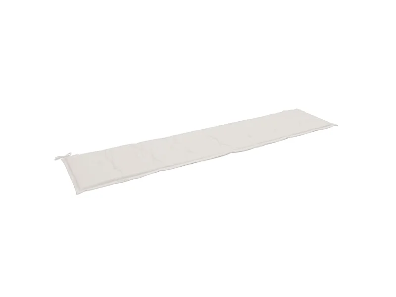 Coussin de banc de crème 200 x 50 x 3 cm DEC021737