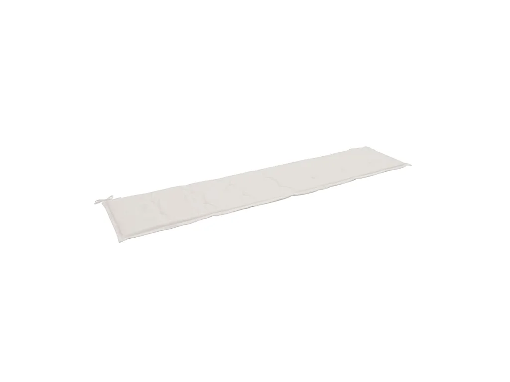 Coussin de banc de crème 200 x 50 x 3 cm DEC021737