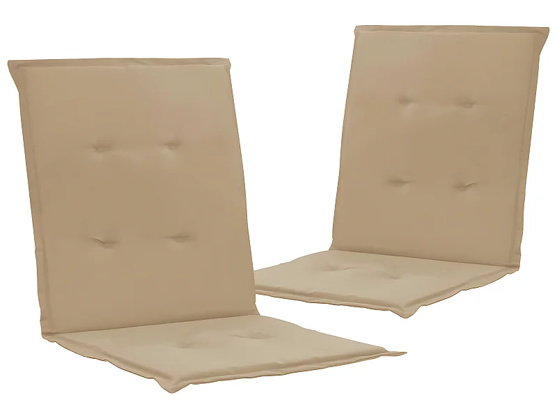 lot de 2 coussins beige 100 x 50 x 3 cm DEC021692