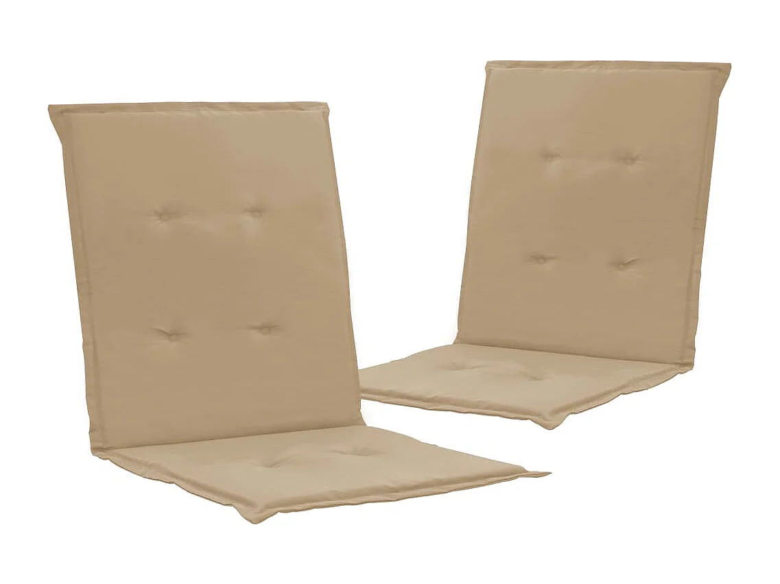 lot de 2 coussins beige 100 x 50 x 3 cm DEC021692