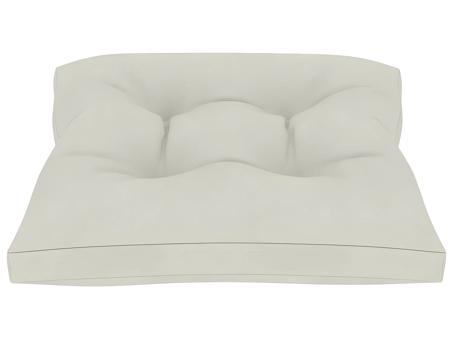 Coussin de plancher de beige 60 x 61 x 10 cm DEC021601