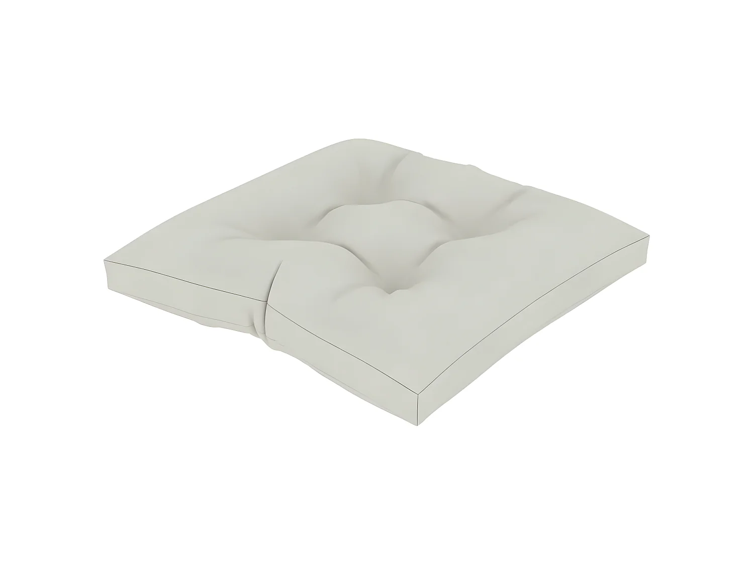 Coussin de plancher de beige 60 x 61 x 10 cm DEC021601