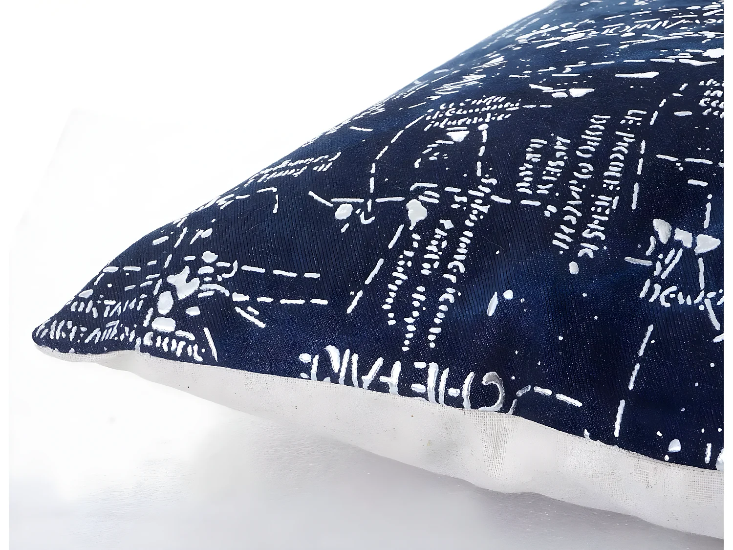 Coussin bleu brillant motif bleue 45 x 1 x 45 cm DEC04070