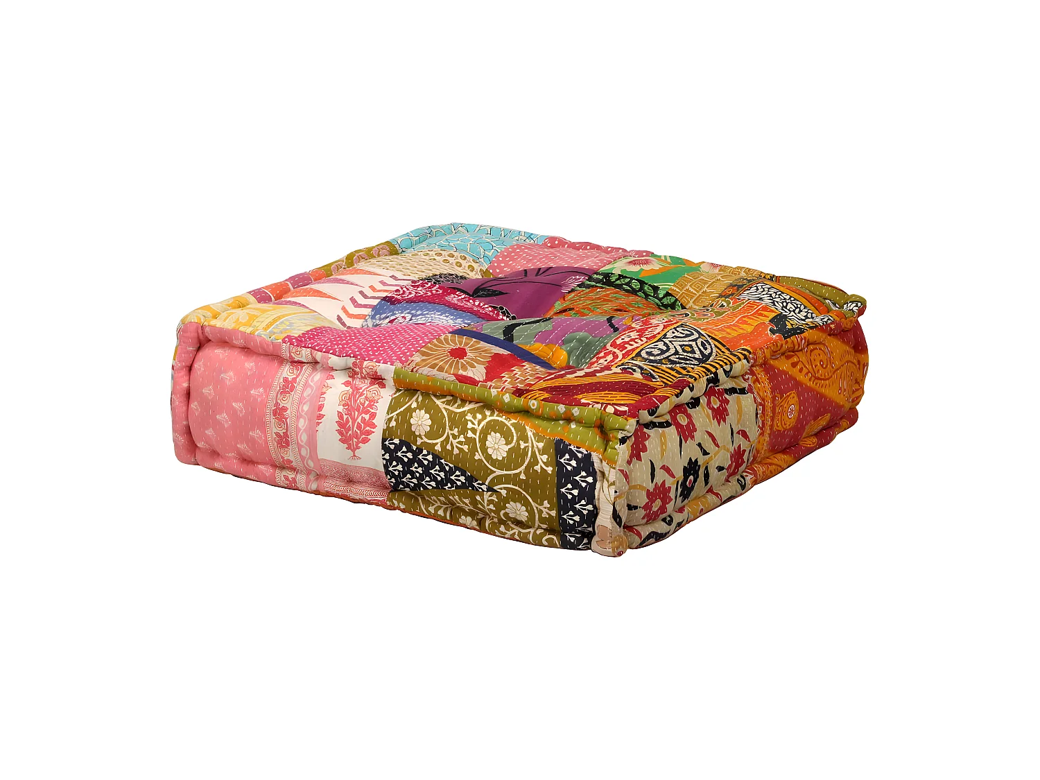 Coussins de sol poufs tissu 140 x 70 x 85 cm DEC021229