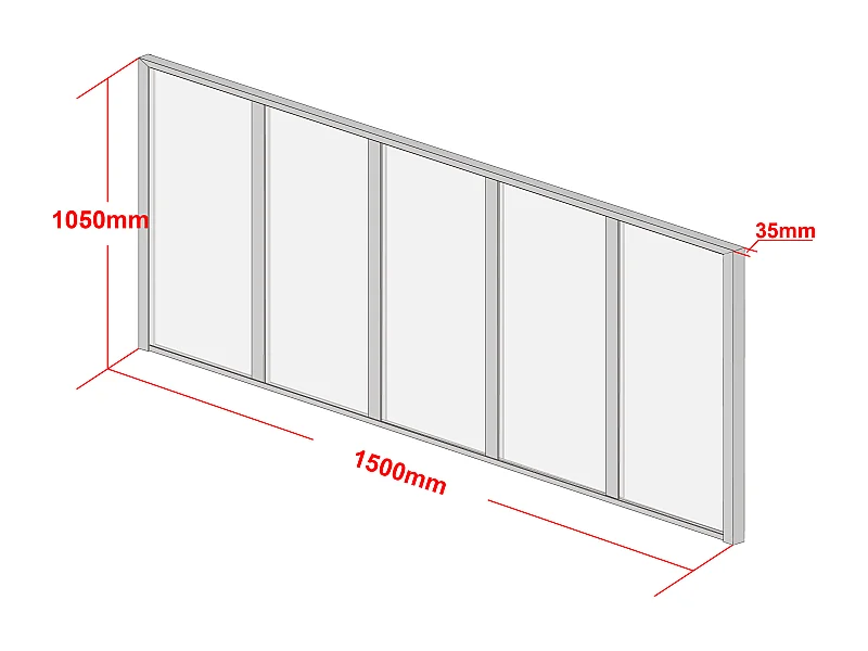 Przeszklona ścianka