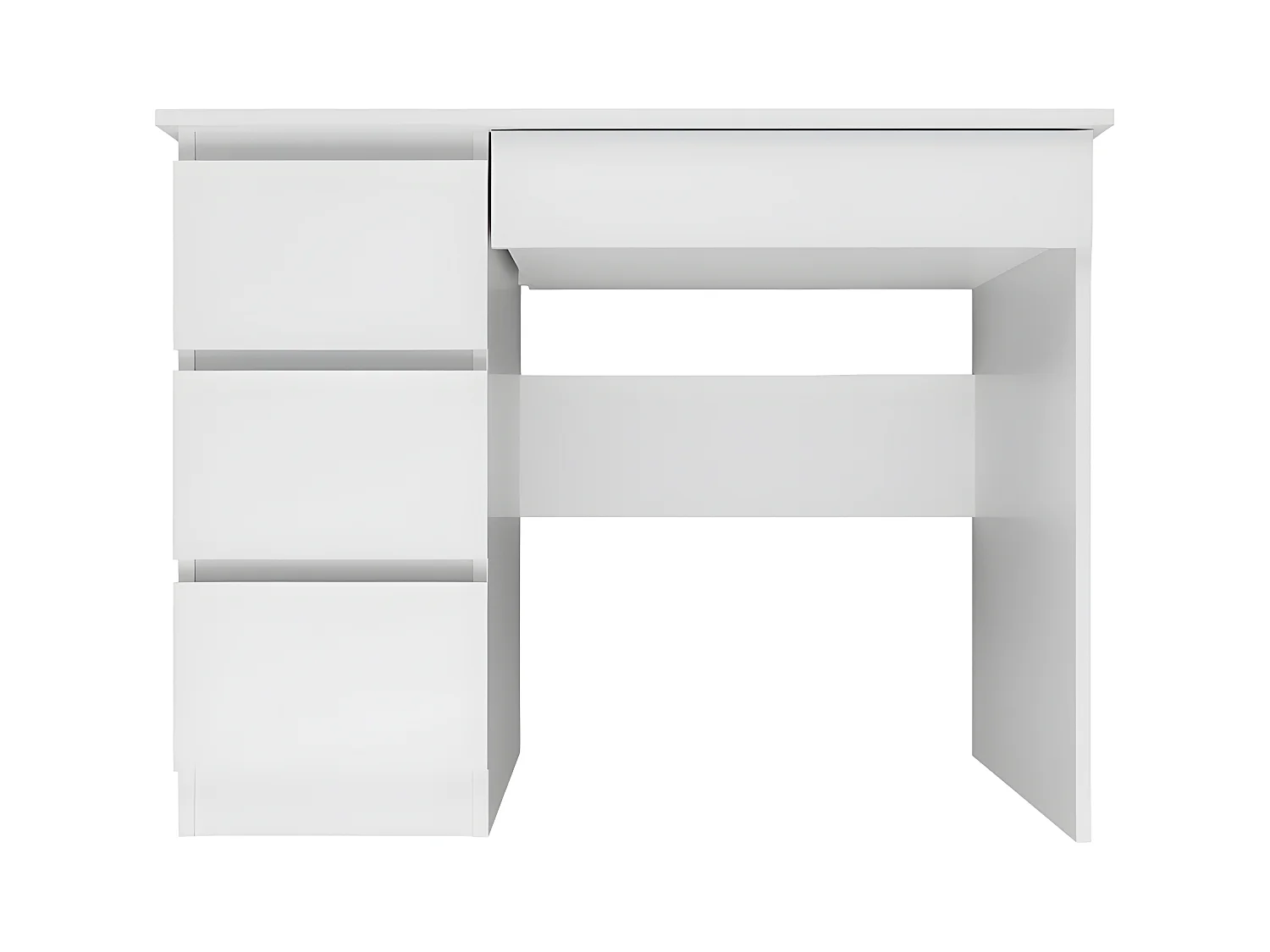 MESO - Bureau gauche style moderne bureau/chambre d'ado - 98x51x76 - 4 tiroirs