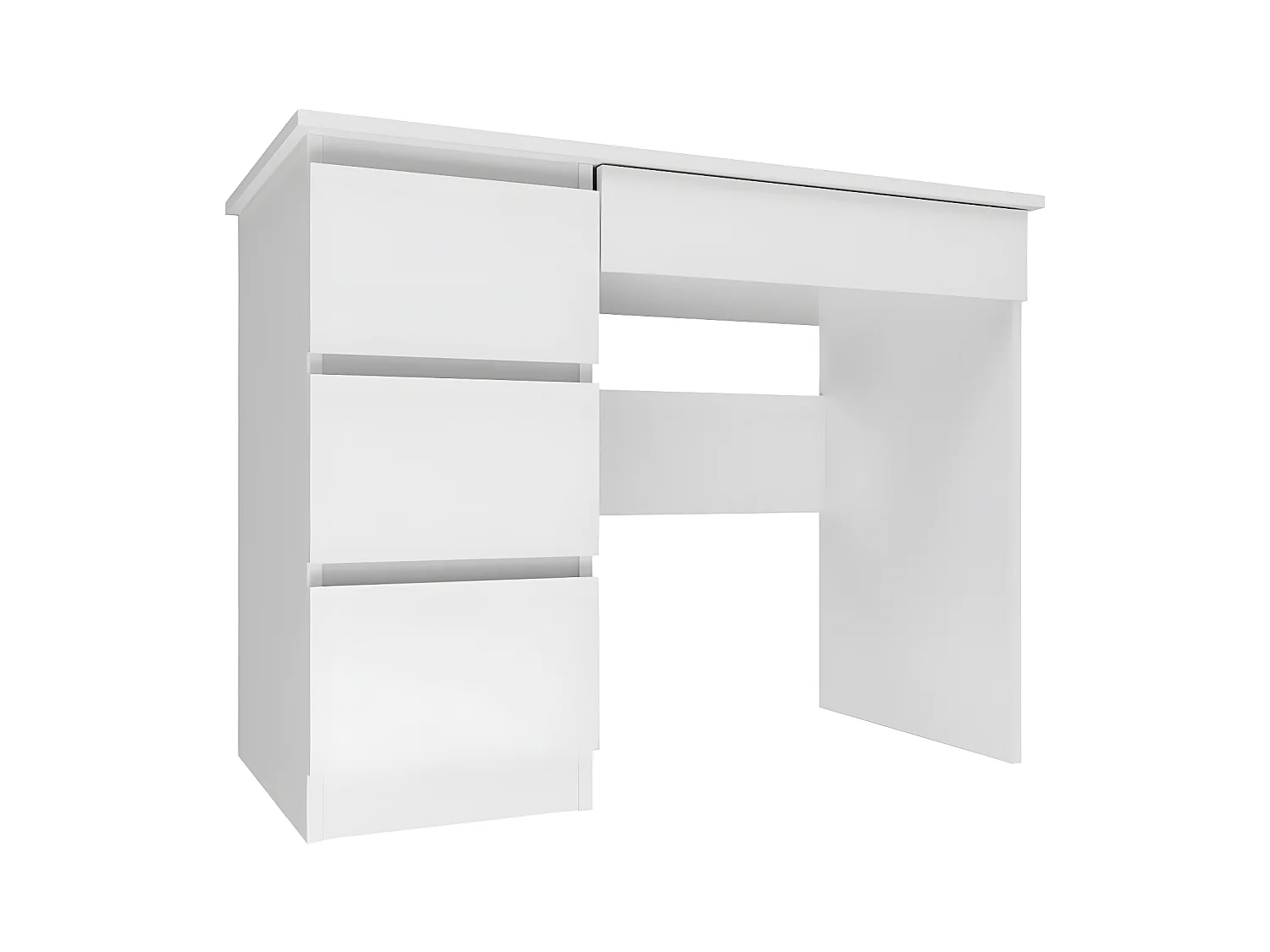 MESO - Bureau gauche style moderne bureau/chambre d'ado - 98x51x76 - 4 tiroirs