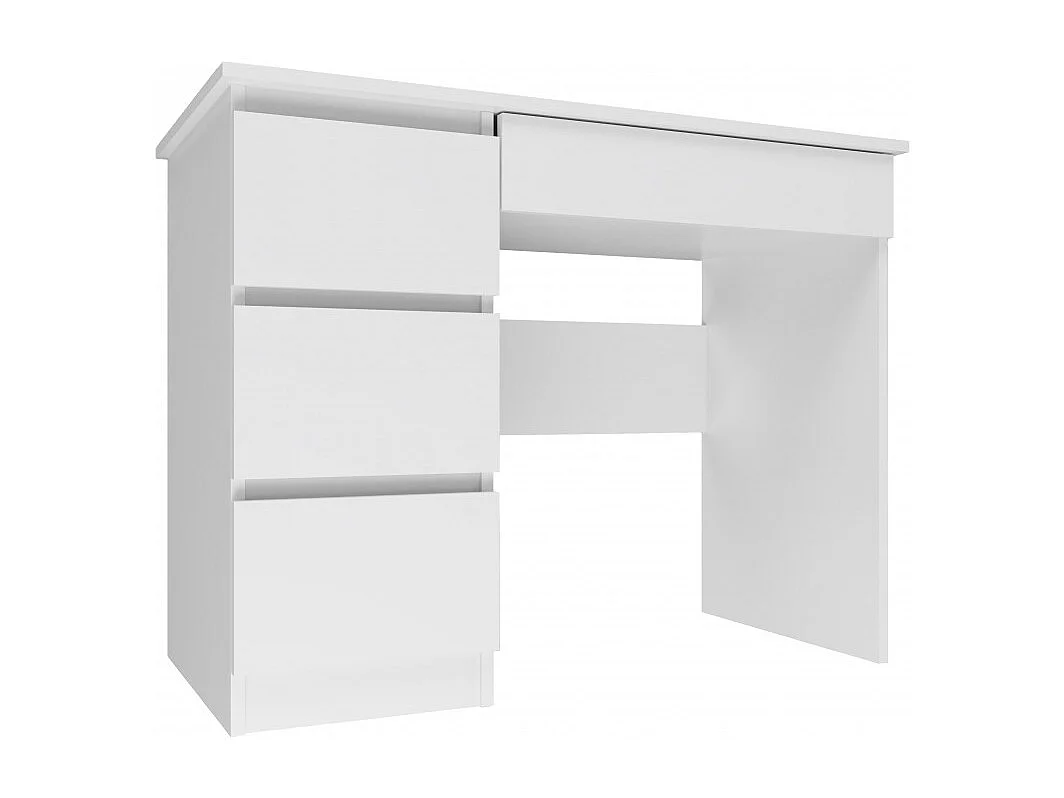 MESO - Bureau gauche style moderne bureau/chambre d'ado - 98x51x76 - 4 tiroirs