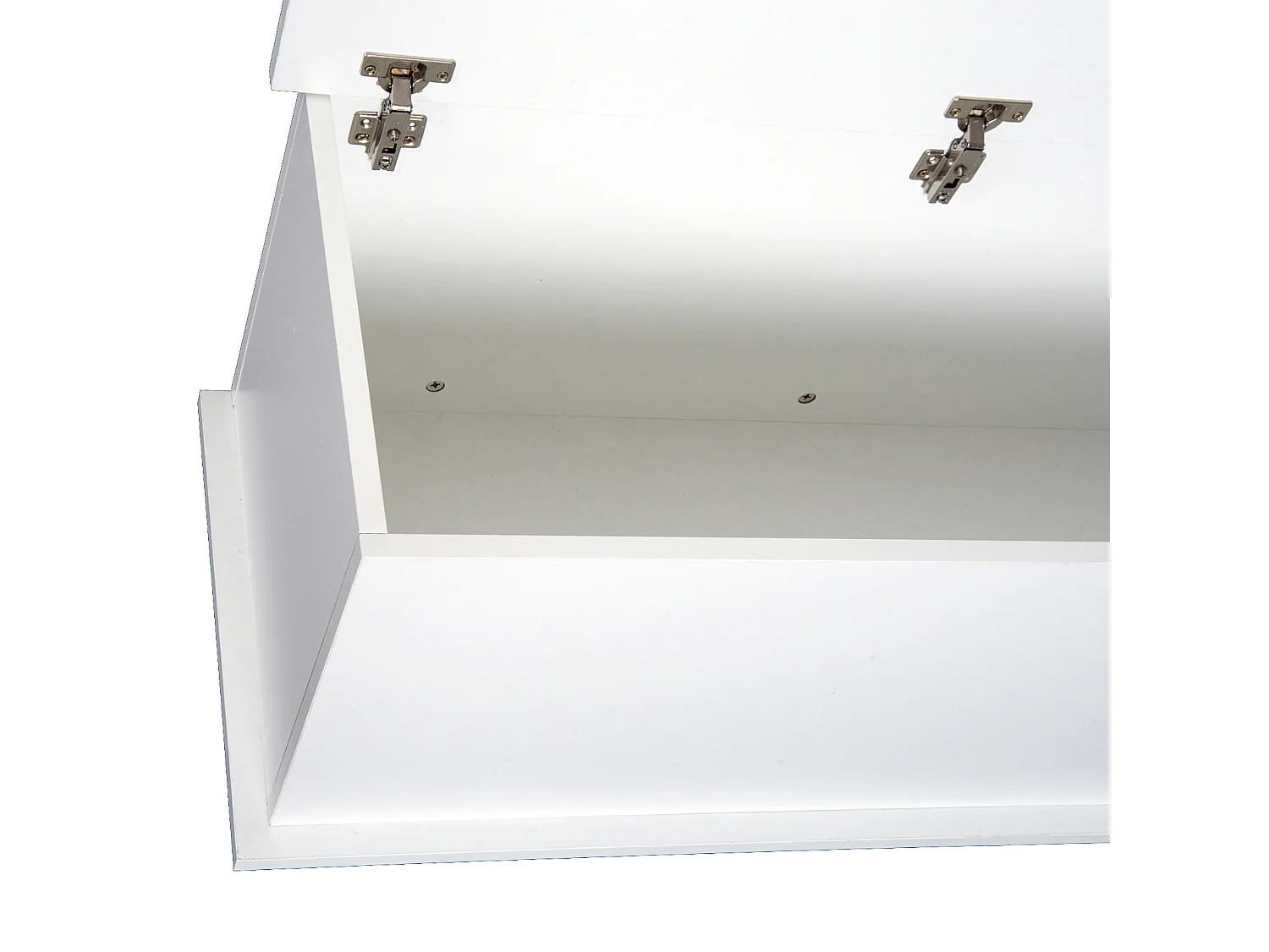 Coffre malle de rangement coffre à jouets dim. 100L x 40l x 40H cm panneaux particules blanc