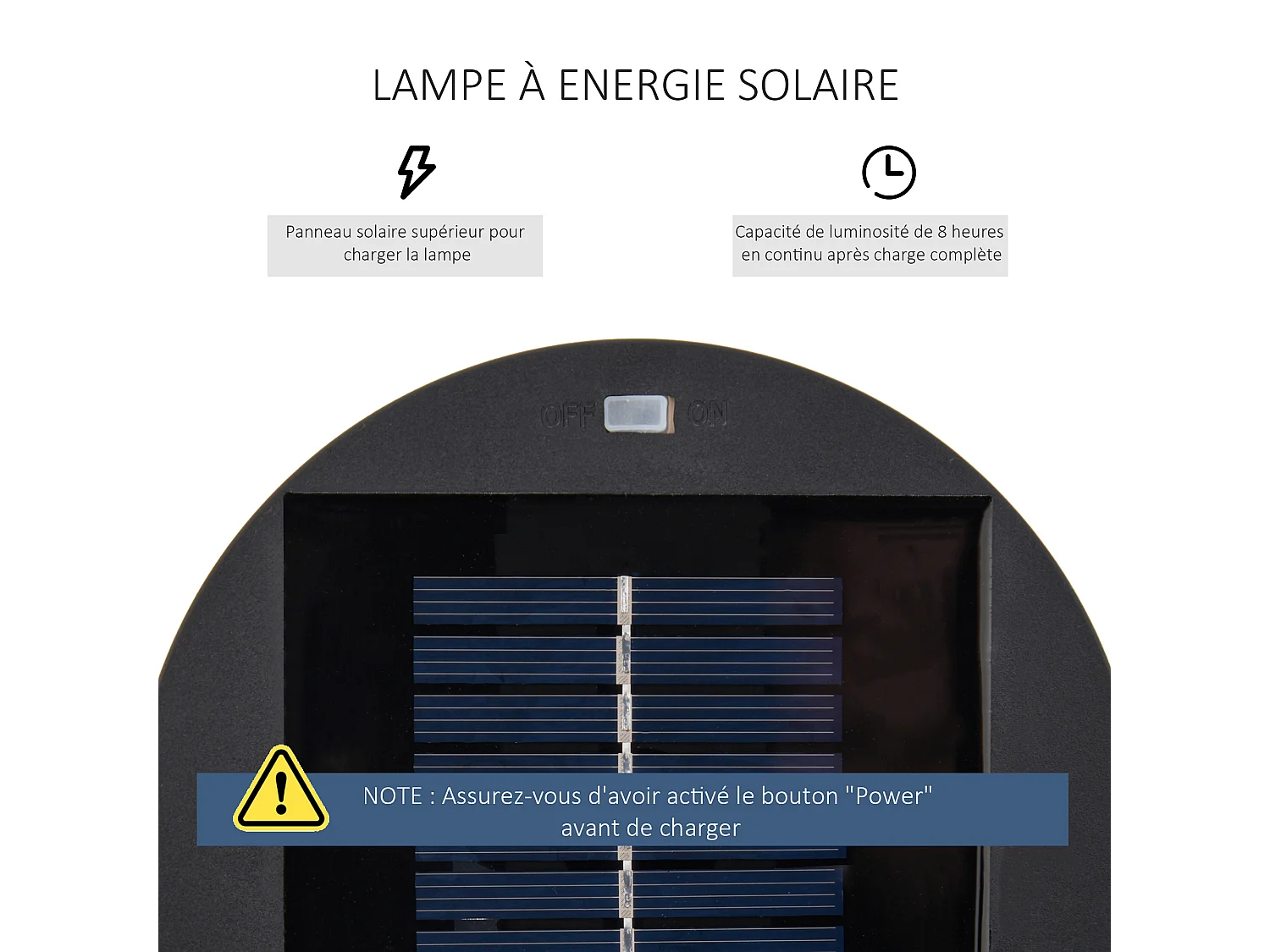 Lampadaire LED de jardin style colonial dim. Ø 21,5 x 61H cm résine tressée filaire chocolat