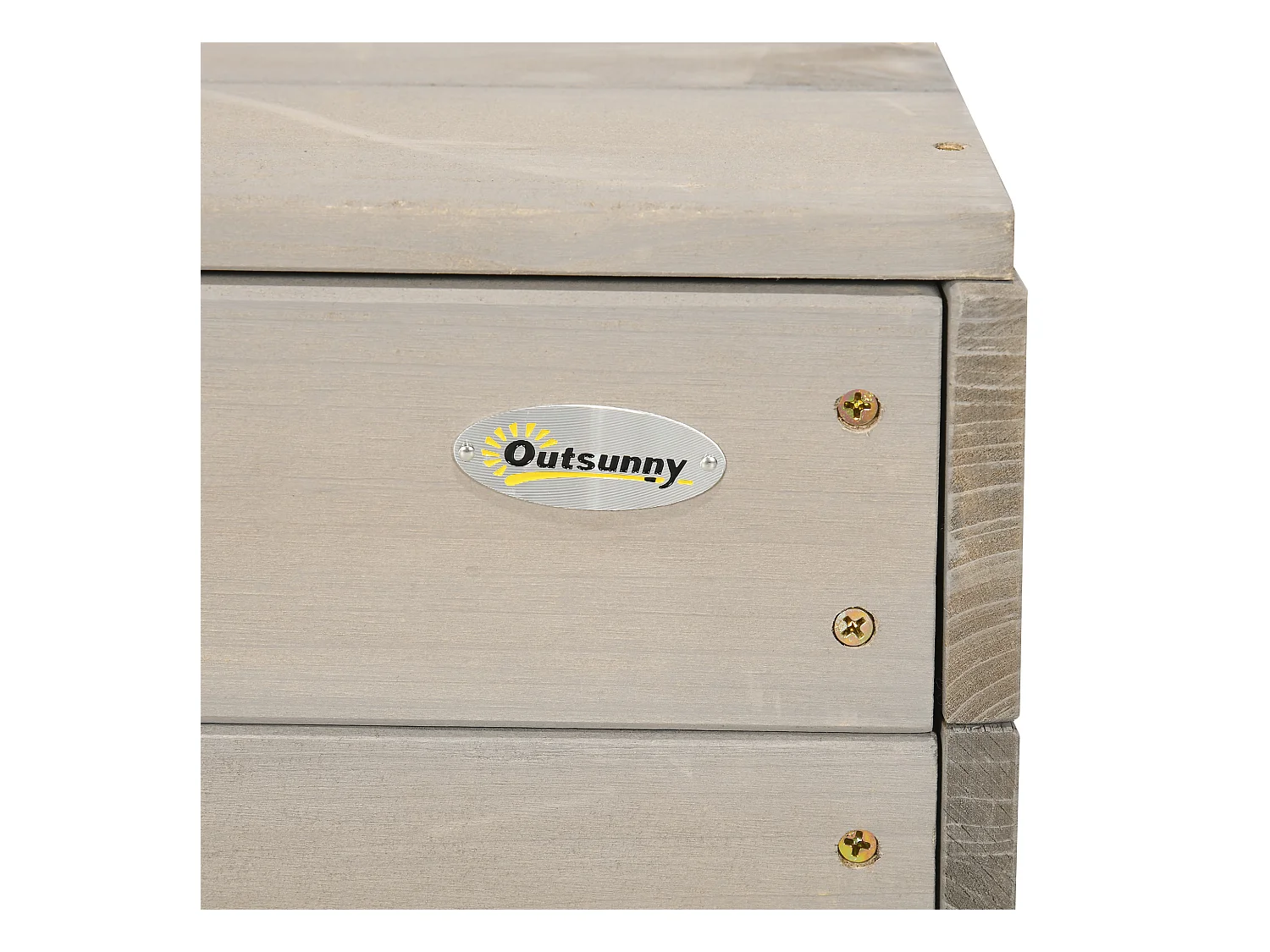 Bac à sable bois carré dim. 1,18L x 1,13l x 1,10H m - hauteur, inclinaison toit réglable, refermable - tableau, jeu - bois sapin gris