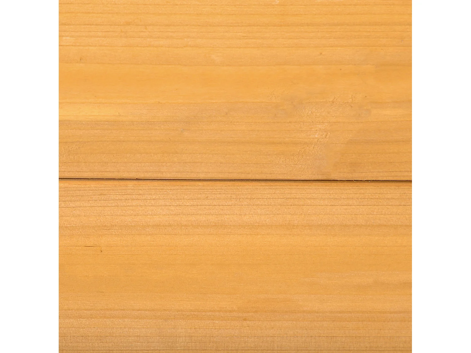 Bac à sable carré en bois pour enfants 4 assises en coin et film protection 109 x 109 x 19,8 cm bois naturel