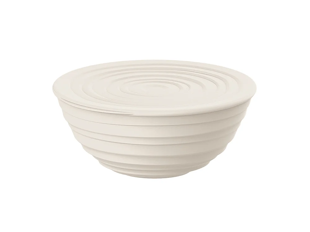Bol avec couvercle 18 cm Tierra blanc lait