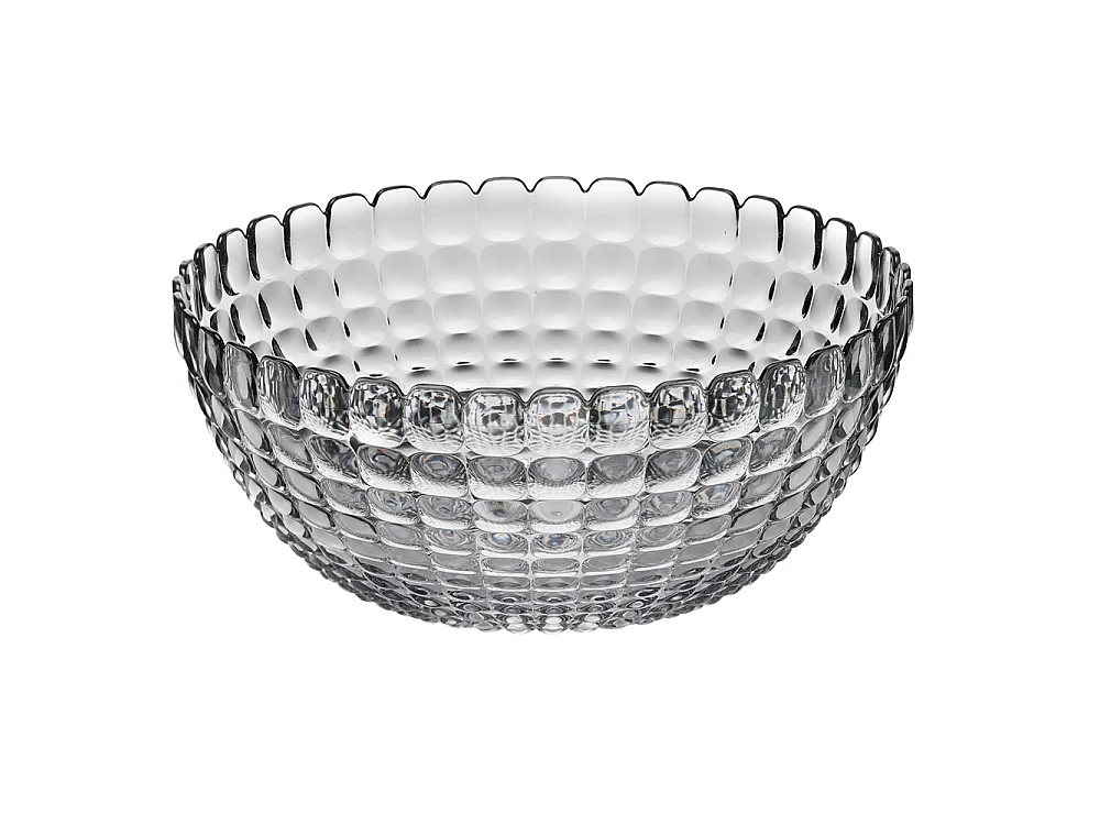 Saladier 25 cm Tiffany gris transparent