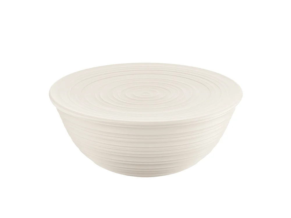 Bol avec couvercle 30 cm Tierra banc lait