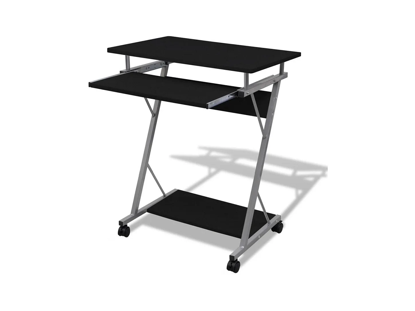 Bureau table meuble travail noire 60 x 40 x 75 cm 0502096