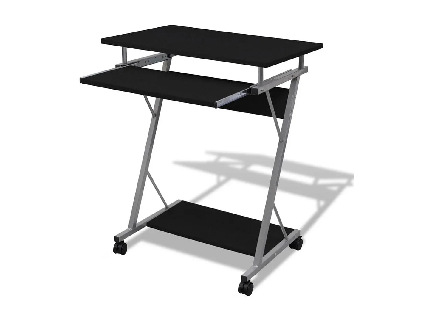 Bureau table meuble travail noire 60 x 40 x 75 cm 0502096