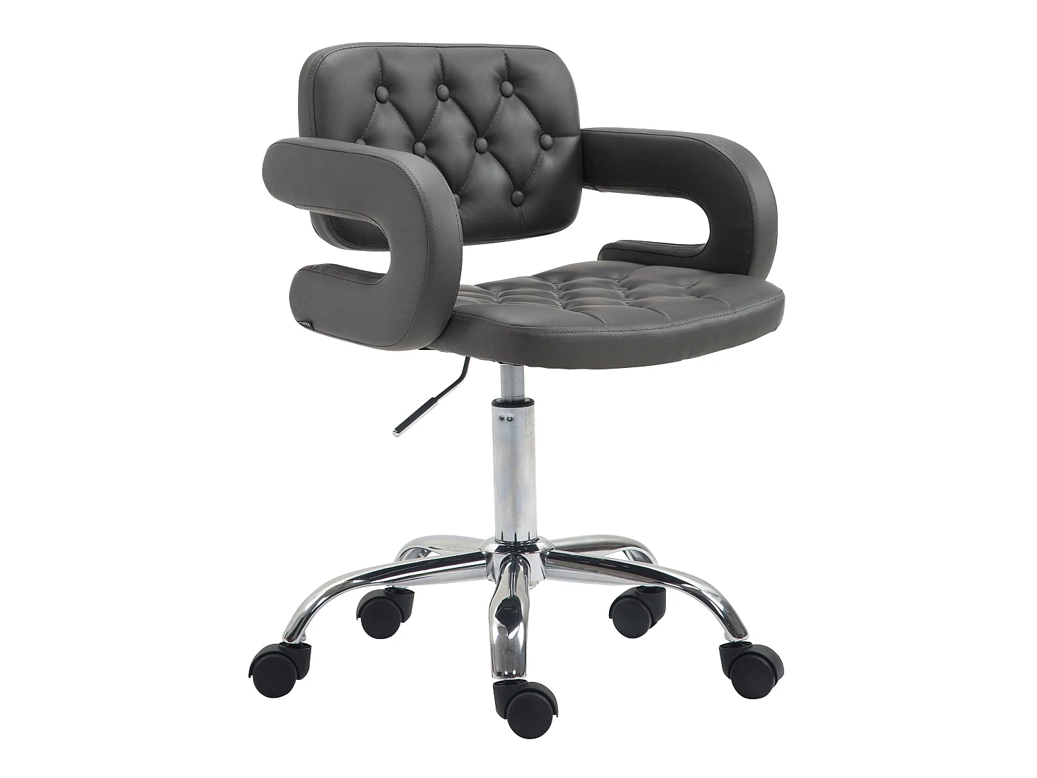 Chaise de bureau réglable grise 62 x 55 x 90 cm BUR10415