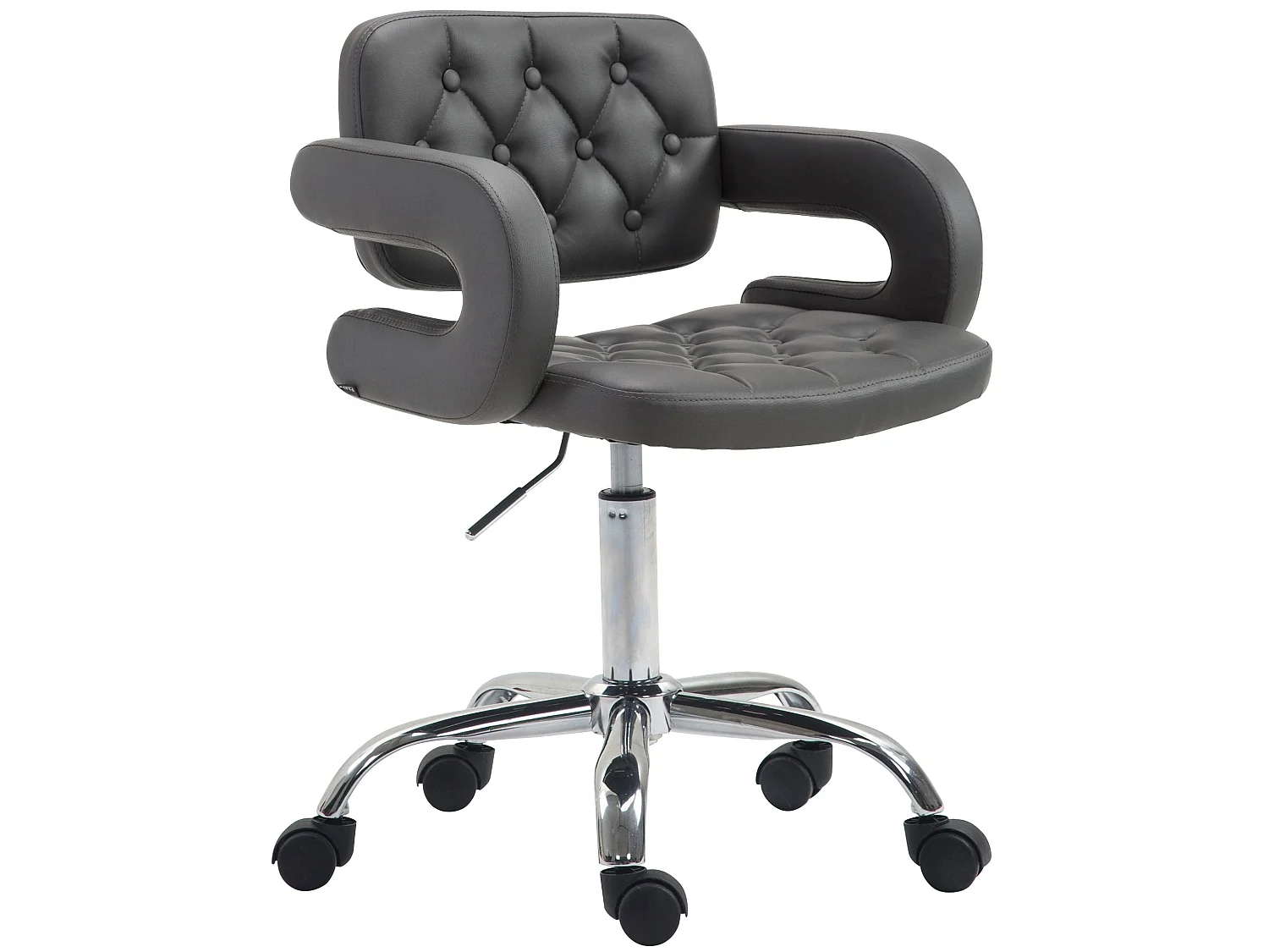 Chaise de bureau réglable grise 62 x 55 x 90 cm BUR10415