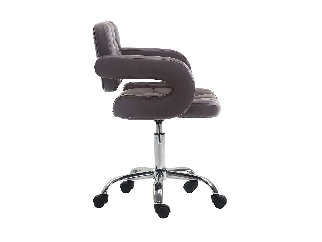 Chaise de bureau réglable grise 62 x 55 x 90 cm BUR10415