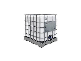 Cuve De Stockage 1000l Ibc Poche Neuve Grillagée Opaque Blanche