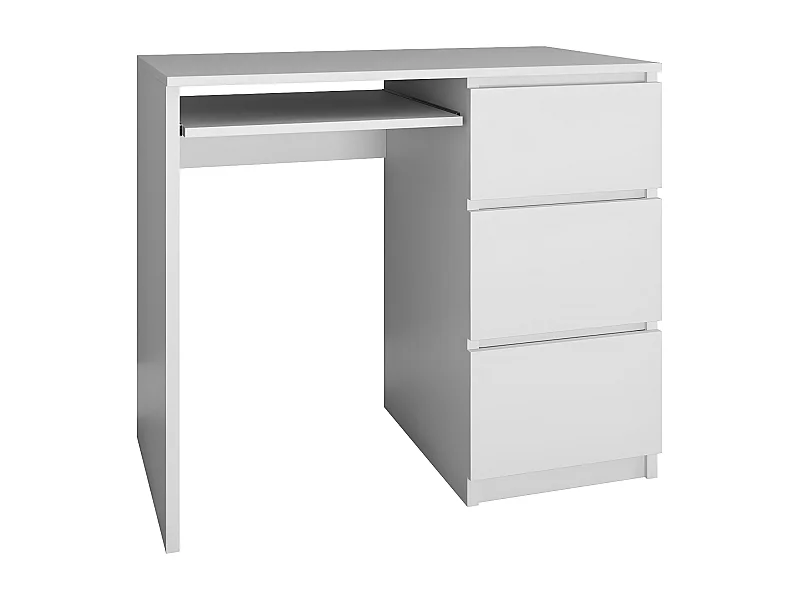 ILOA | Bureau informatique d'ordinateur style moderne 98x51x76 | Travail Gaming | 3 tiroirs Support clavier | Mobilier bureau