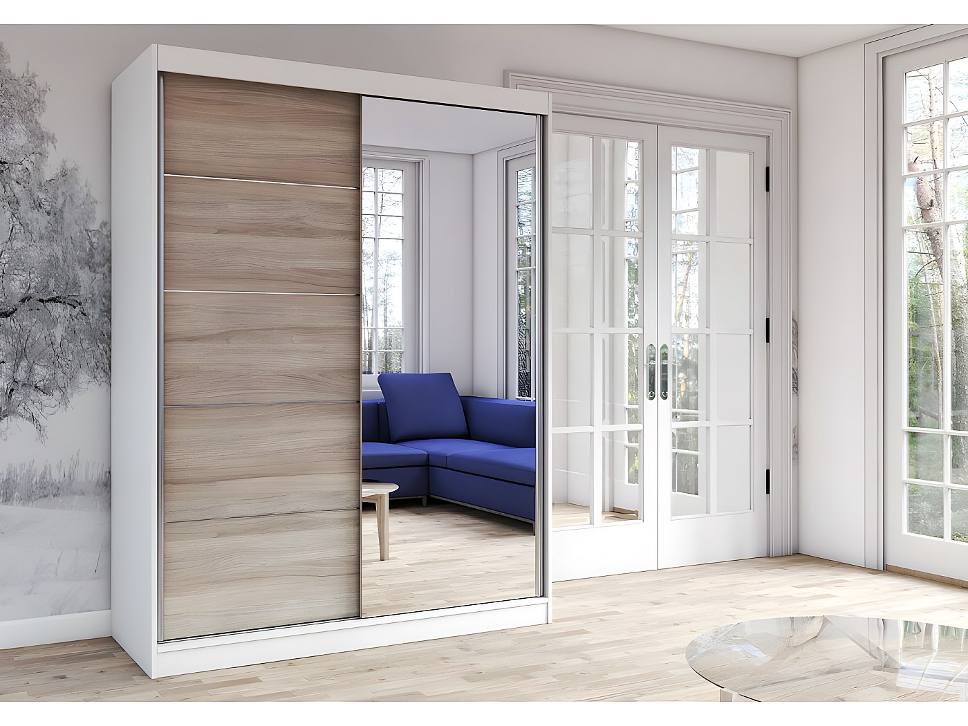 Specchio in alluminio ramato | Maisons du Monde