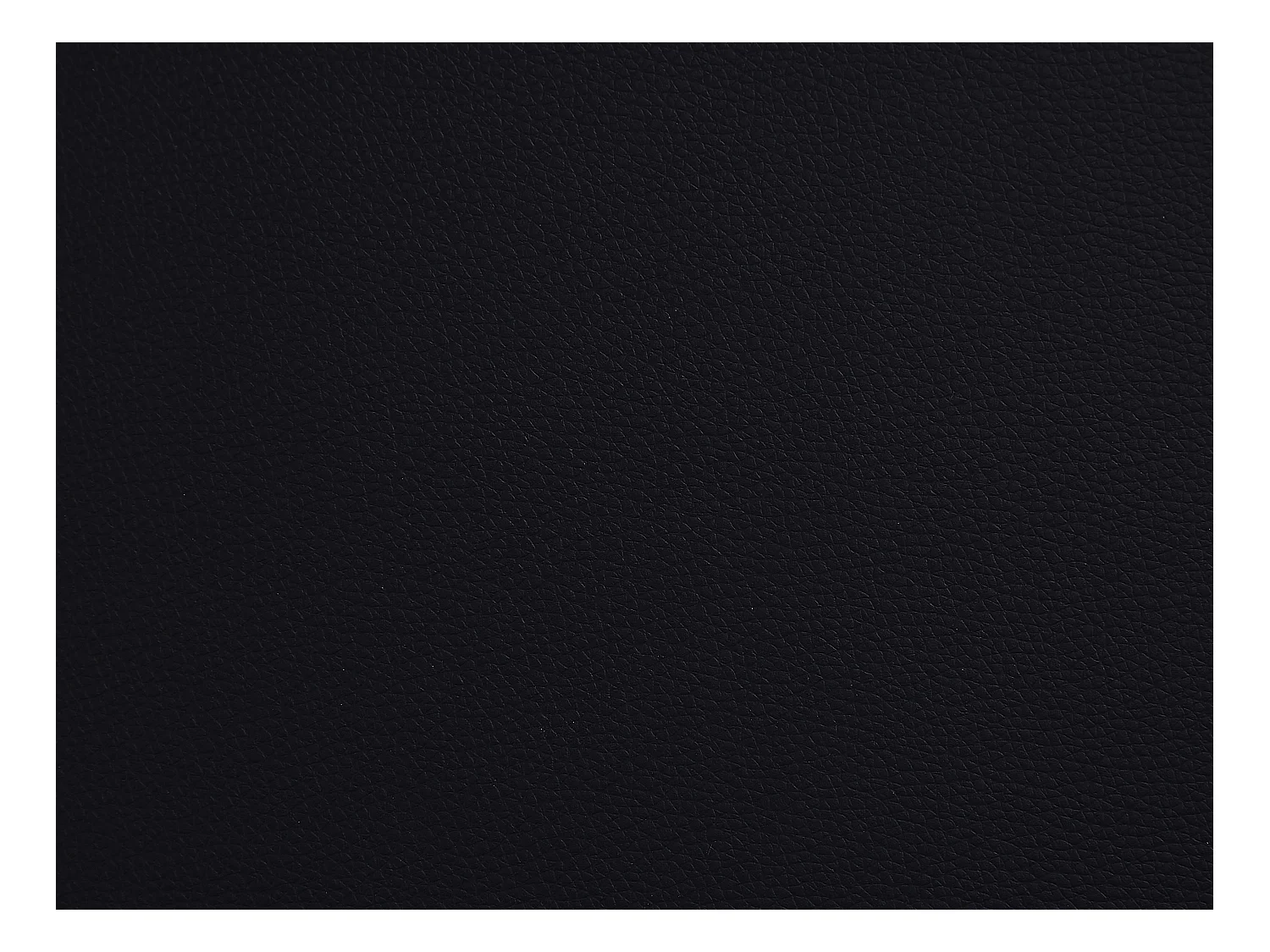 Sofá de 2 lugares em pele sintética preto - CHESTERFIELD