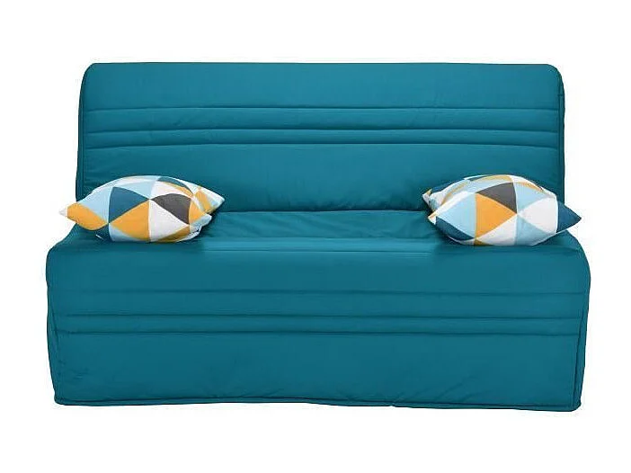 Joe Banquette BZ GEOMETRICO - Tissu turquoise - L 143 x P 101 x H 95 cm