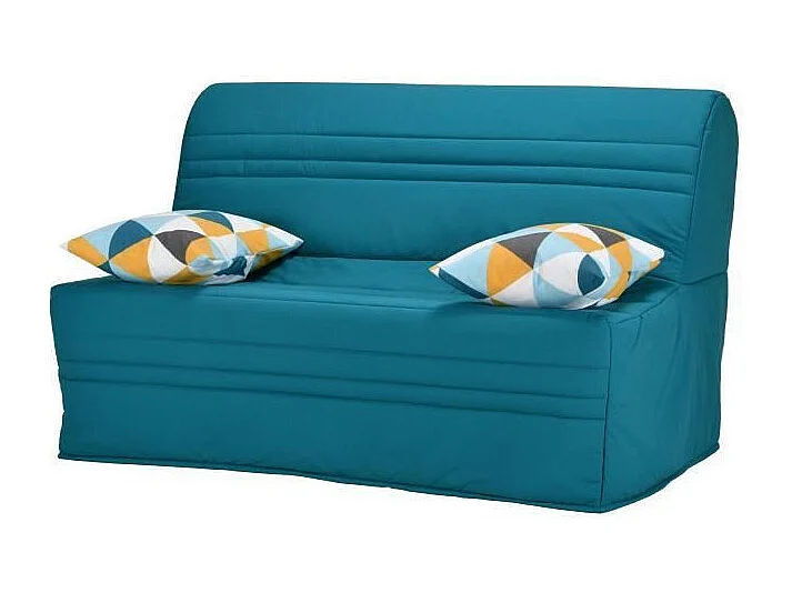 Joe Banquette BZ GEOMETRICO - Tissu turquoise - L 143 x P 101 x H 95 cm