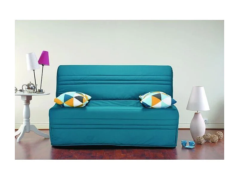 Joe Banquette BZ GEOMETRICO - Tissu turquoise - L 143 x P 101 x H 95 cm