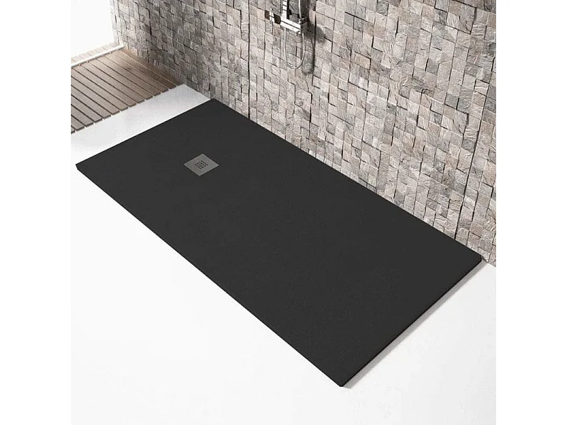 Plato de ducha resina MADISON NEGRO  100x200cm