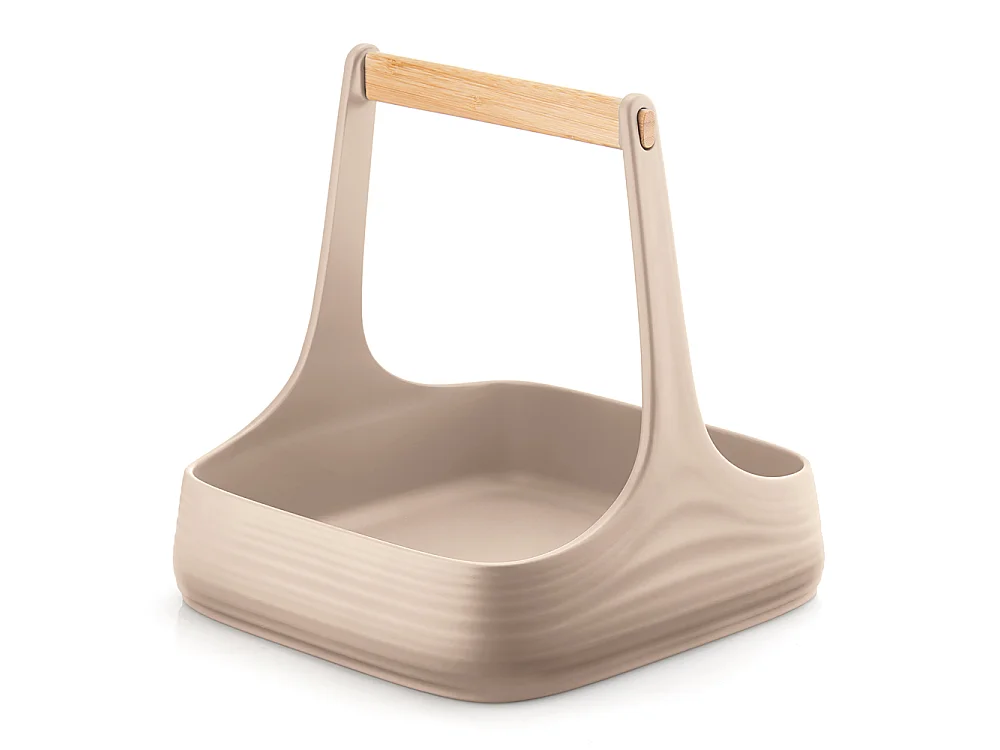 Panier de table ou de cuisine taupe