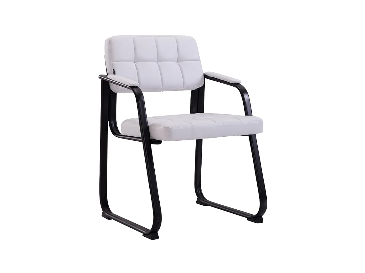 Chaise visiteur fauteuil de blanche 59 x 58 x 84 cm BUR10231
