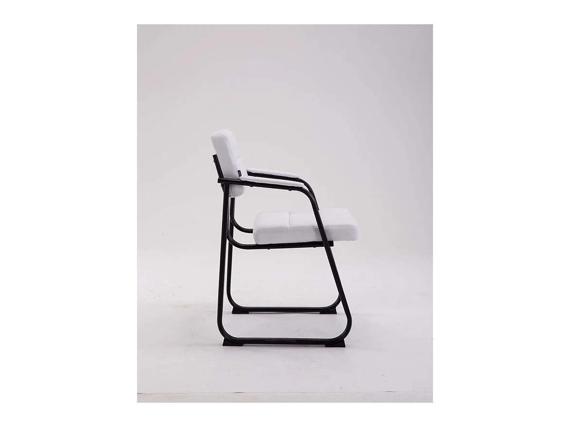 Chaise visiteur fauteuil de blanche 59 x 58 x 84 cm BUR10231