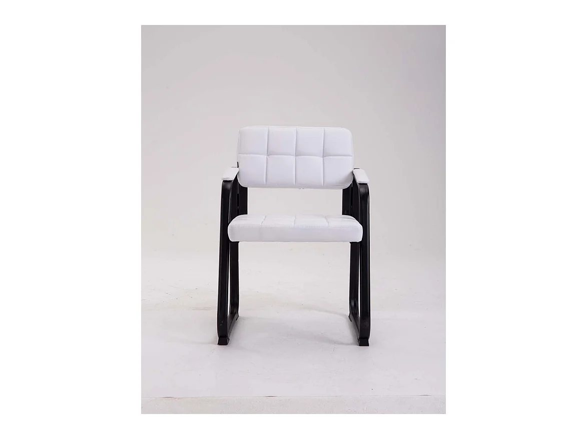 Chaise visiteur fauteuil de blanche 59 x 58 x 84 cm BUR10231