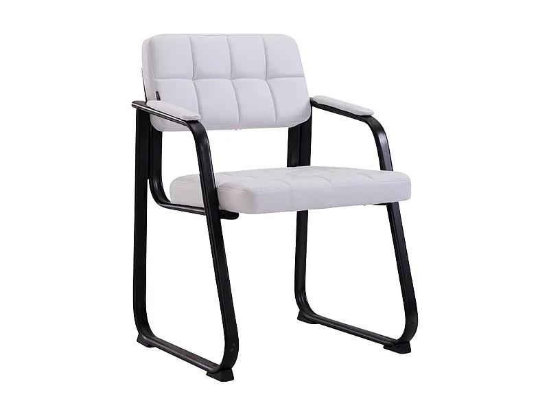 Chaise visiteur fauteuil de blanche 59 x 58 x 84 cm BUR10231
