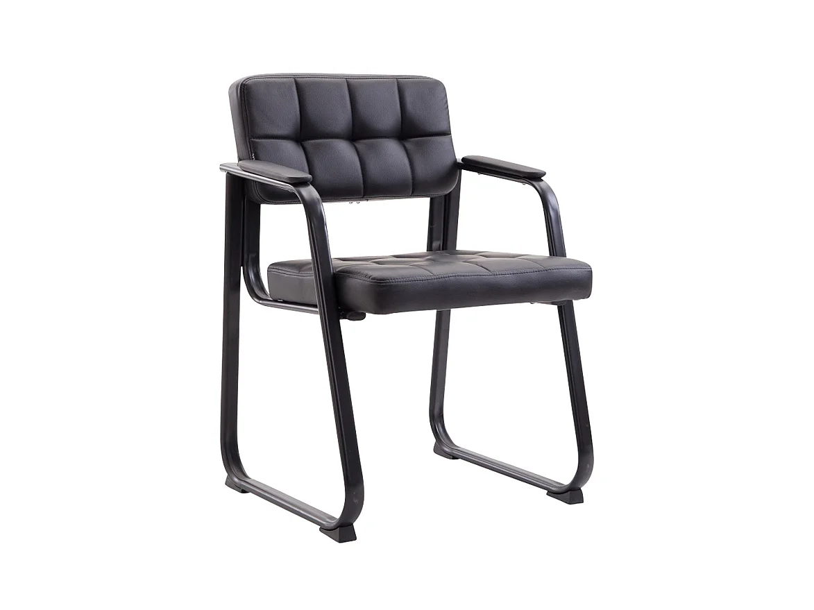 Chaise visiteur fauteuil de noire 59 x 58 x 84 cm BUR10230