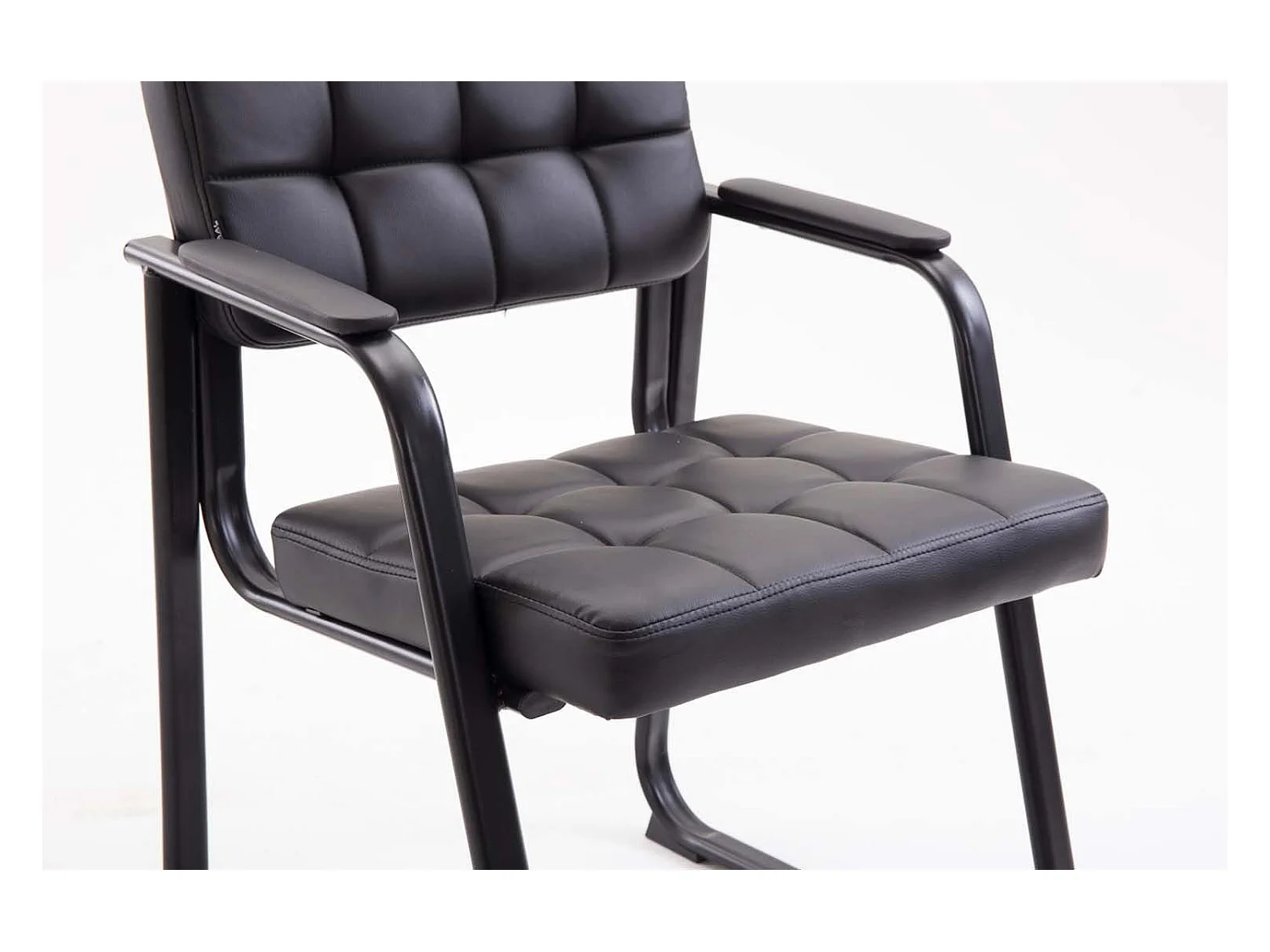 Chaise visiteur fauteuil de noire 59 x 58 x 84 cm BUR10230