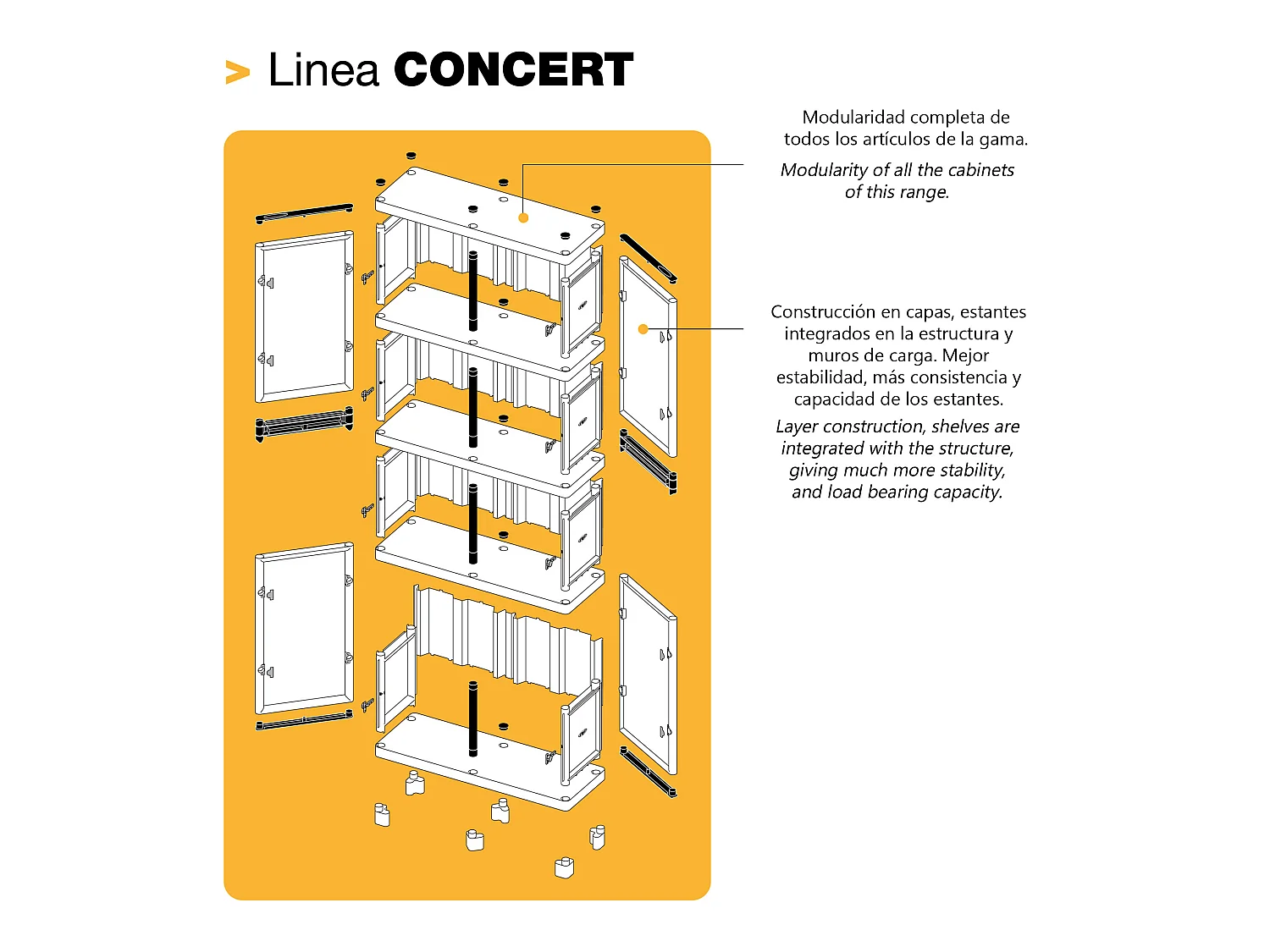 Armario de altura completa en polipropileno, con puertas de color azul l 500 x p 390 x h 1.720 mm