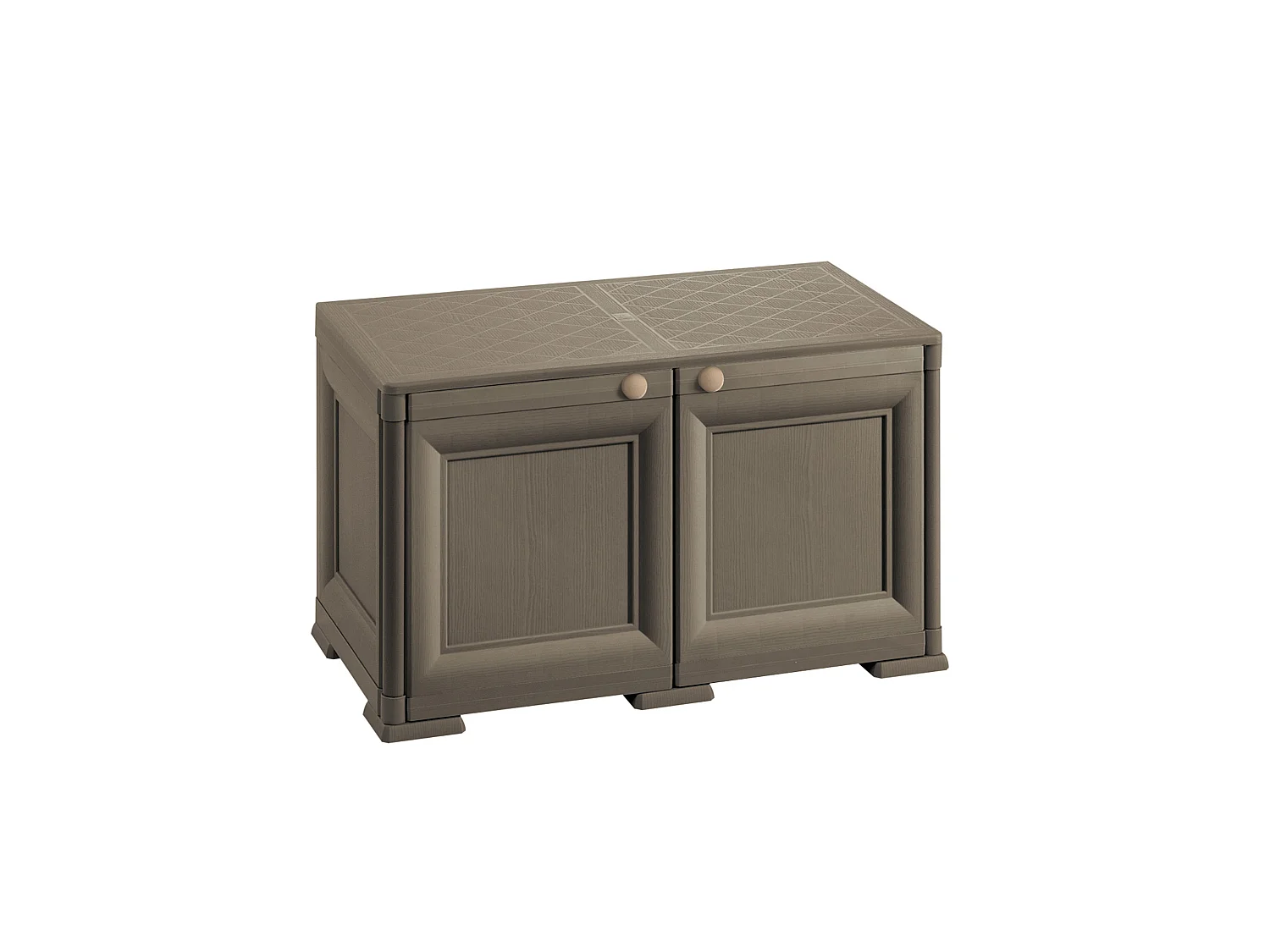 Tontarelli Cabinet omnimodus - 1 module avec porte en bois modèle angora en wengue 79 x 43 x 46 cm