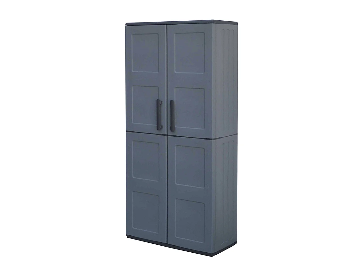 Armoire en matériau écologique et recyclable, avec charnières en acier et étagères réglables, 680 x 370 x 1630 mm